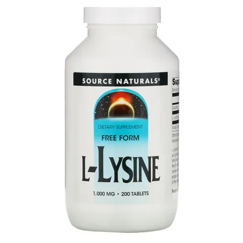 Source Naturals, L-Lysine, 1,000 mg, 200 Tablets – image 2