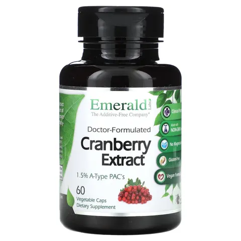 Emerald Laboratories, Cranberry Extract, 60 Vegetable Caps – image 2
