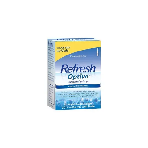 Refresh Optive Lubricant Eye Drops, 0.01 fl oz. Tubes, 60 Count – image 2