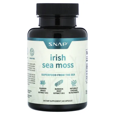 Snap Supplements, Irish Sea Moss, 60 Capsules – image 2