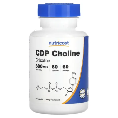 Nutricost, CDP Choline, Citicoline, 300 mg, 60 Capsules – image 2