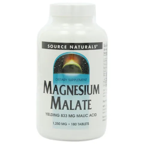 Source Naturals Magnesium Malate 1250mg 180 Tablets – image 2