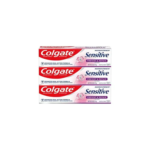 Colgate Sensitive Toothpaste, Prevent and Repair - Paste Formula (6 Ounce, 3 Count) – image 2