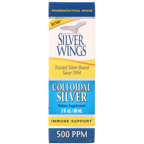 Natural Path Silver Wings, Colloidal Silver, 500 PPM, 2 fl oz (60 ml) – image 2