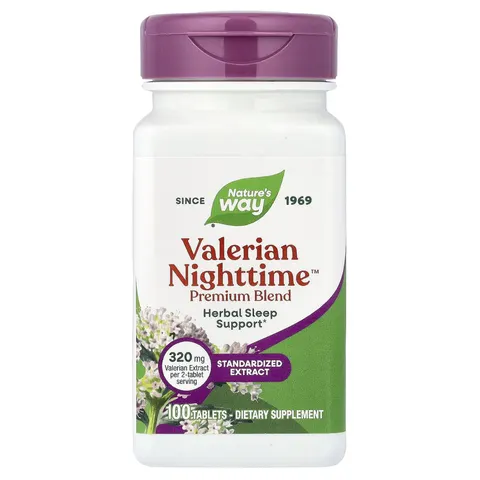 Nature's Way, Valerian Nighttime, 100 Tablets – image 3