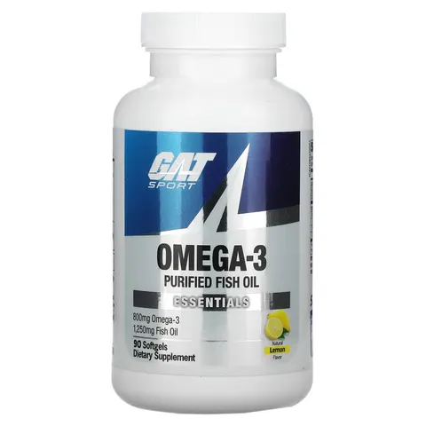 GAT, Omega-3, Lemon, 90 Softgels – image 2