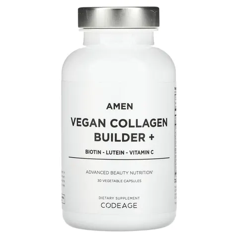 Codeage, Amen, Vegan Collagen Builder+, 30 Vegetable Capsules – image 2