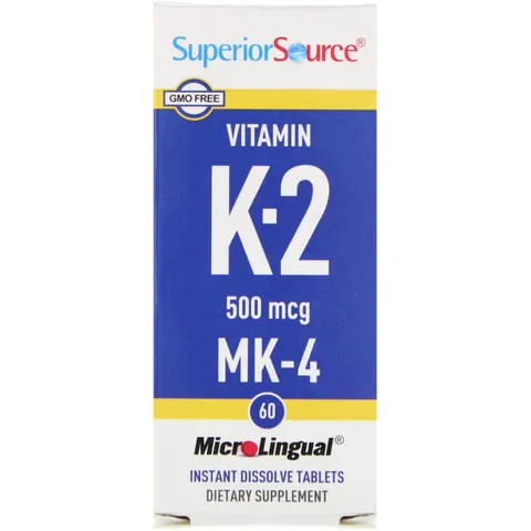 Vitamin K2 MK-4 500 mcg Sublingual - 60 Tablets – image 2