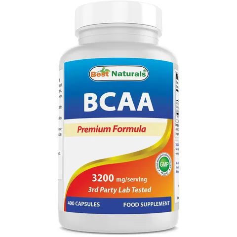 Best Naturals, BCAA, 400 Capsules – image 2