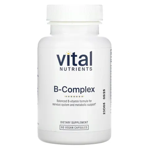 Vital Nutrients, B-Complex, 60 Vegan Capsules – image 2