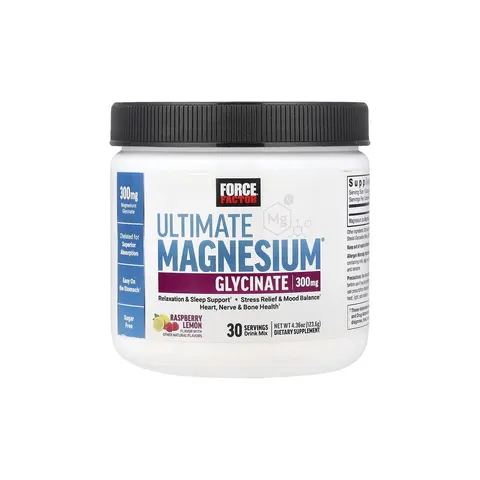 Force Factor Ultimate Magnesium Powder – Raspberry Lemon (123g) – image 3