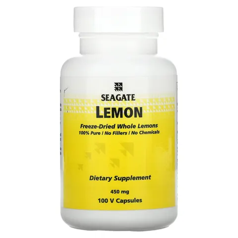 Seagate, Lemon, 450 mg, 100 V Capsules – image 2
