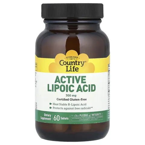 Country Life, Active Lipoic Acid, 60 Tablets – image 3