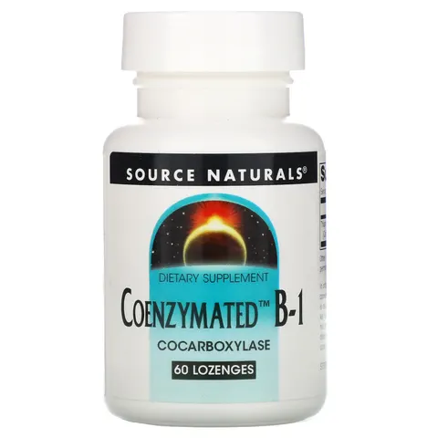 Source Naturals, Coenzymated B-1, 60 Lozenges – image 2