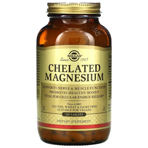 Solgar, Chelated Magnesium, 250 Tablets – image 3