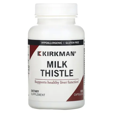 Kirkman Labs, Milk Thistle, 100 Capsules – image 2