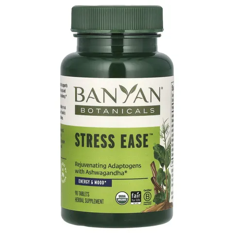 Banyan Botanicals, Stress Ease, 90 Tablets – image 2