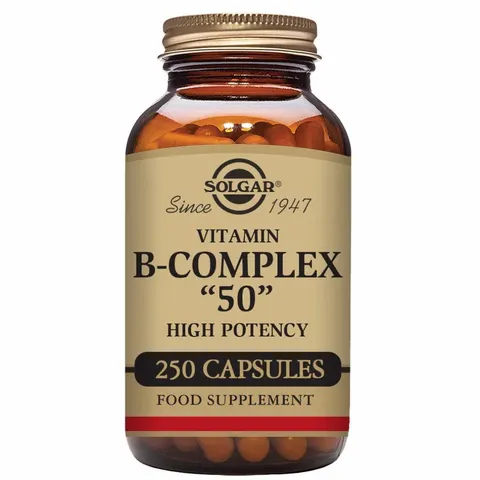 Solgar, B-Complex "50", 250 Vegetable Capsules – image 2