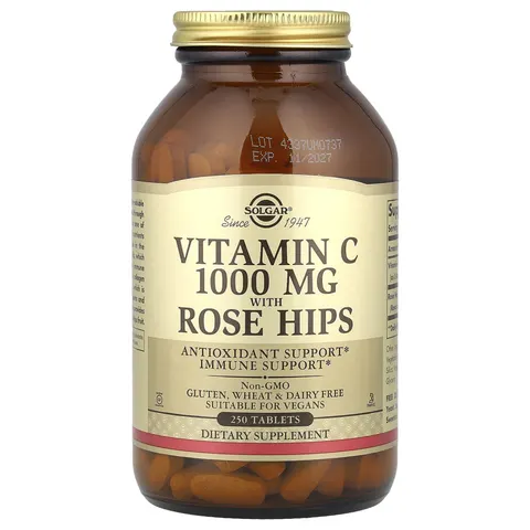 Solgar, Vitamin C with Rose Hips, 250 Tablets – image 2