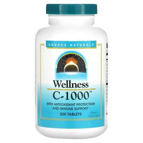 Source Naturals, Wellness, C-1000, 200 Tablets – image 2