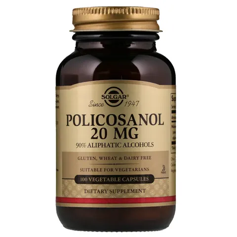 Solgar, Policosanol, 20 mg, 100 Vegetable Capsules – image 2