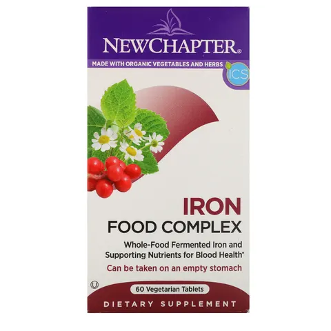 Chapter, Iron, Food Complex, 60 Vegetarian Tablets – image 2