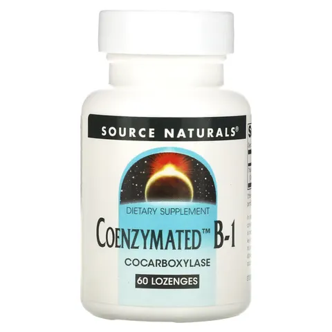 Source Naturals, Coenzymated B-1, 60 Lozenges – image 3