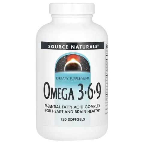 Source Naturals, Omega 3-6-9, 120 Softgels – image 2