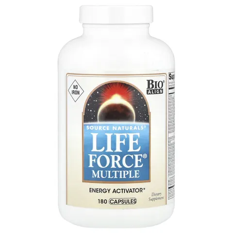 Source Naturals, Life Force Multiple, No Iron, 180 Capsules – image 2