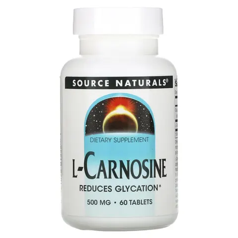 Source Naturals, L-Carnosine, 500 mg, 60 Tablets – image 2