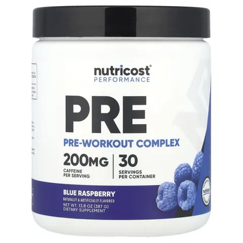 Nutricost, Performance, Pre-Workout Complex, Blue Raspberry, 13.8 oz (387 g) – image 2