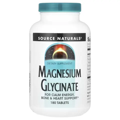 Source Naturals, Magnesium Glycinate , 180 Tablets – image 2
