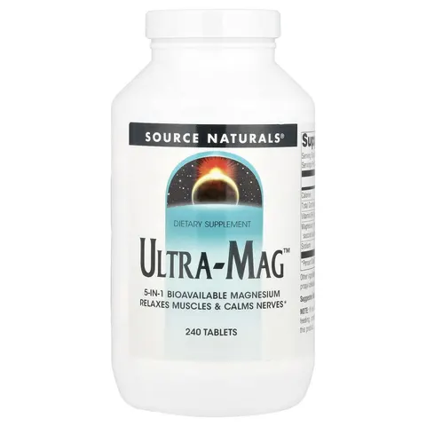 Source Naturals, Ultra-Mag, 240 Tablets – image 2