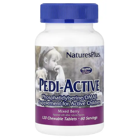 NaturesPlus, Pedi-Active, Mixed Berry, 120 Chewable Tablets – image 3