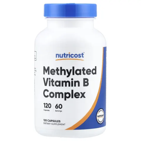 Nutricost, Methylated Vitamin B Complex, 120 Capsules – image 3