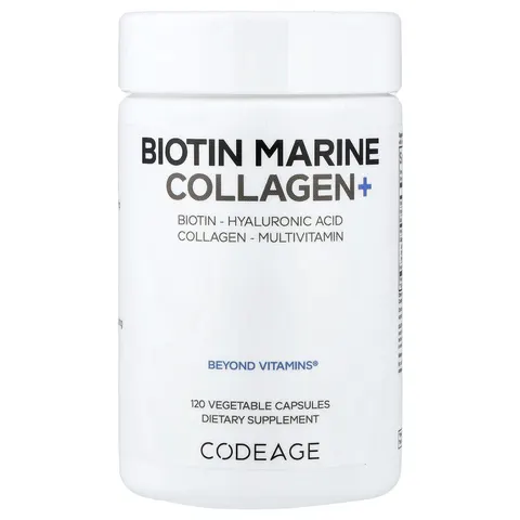 CodeAge, Wild Caught, Biotin Marine Collagen, 120 Capsules – image 3
