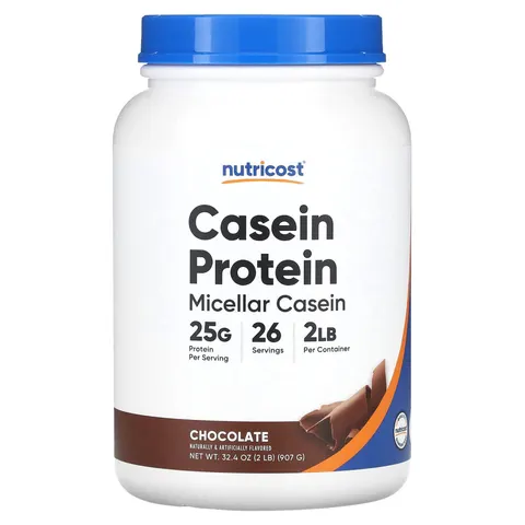 Nutricost, Casein Protein, Chocolate, 2 lb (907 g) – image 2