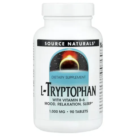 Source Naturals, L-Tryptophan, 1,000 mg, 90 Tablets – image 2