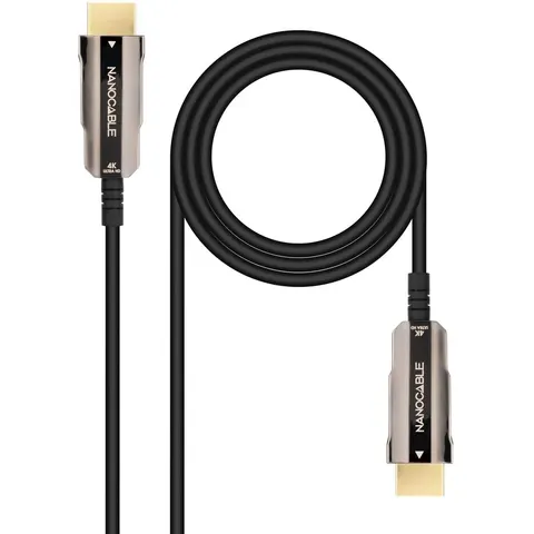Nanocable Cable HDMI V2.0 AOC 18Gbps 10M Negro – imagen 2