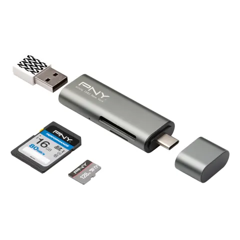 PNY 3 Port USB-C Card Reader & Adapter – image 3