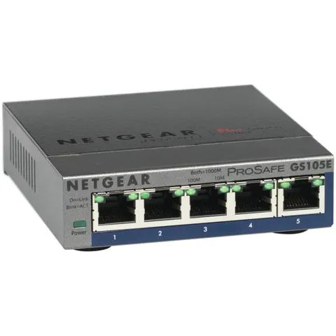 NETGEAR Switch 5x GE GS105E-200PES webmanaged – Grau – Bild 4