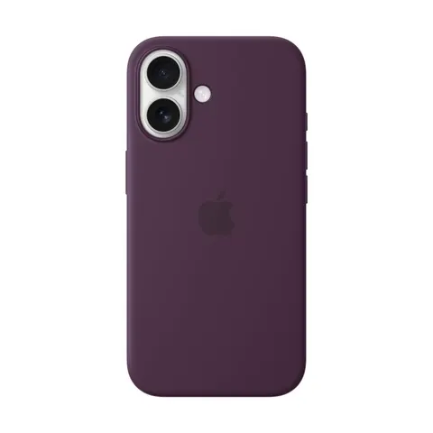 Apple Silikon Case iPhone 16 mit MagSafe (pflaume) – Bild 2