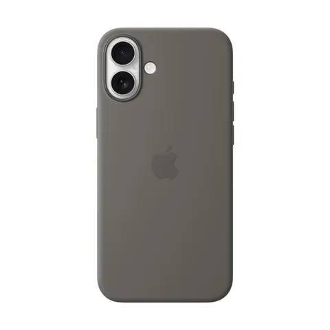 Apple Silikon Case iPhone 16 Plus mit MagSafe (steingrau) – Bild 2