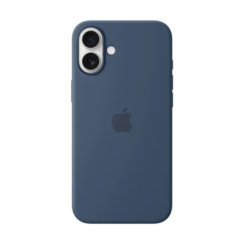 Apple Silikon Case iPhone 16 Plus mit MagSafe (denim) – Bild 3