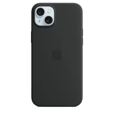 iPhone 15 Plus Silikon Case mit MagSafe - Schwarz – Bild 2