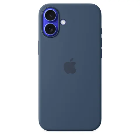 Apple Silikon Case iPhone 16 Plus mit MagSafe (denim) – Bild 2