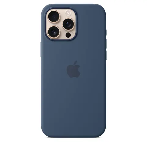 Apple iPhone 16 Pro Max Silikon Case mit MagSafe, Denim – Bild 2