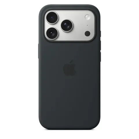 Apple iPhone 17 Pro Silikon Case mit MagSafe, Schwarz – Bild 3