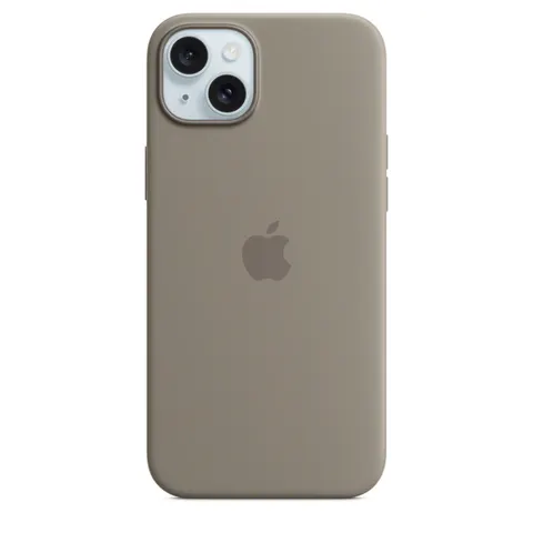 Apple iPhone 15 Plus Silikon Case mit MagSafe – Tonbraun – Bild 3