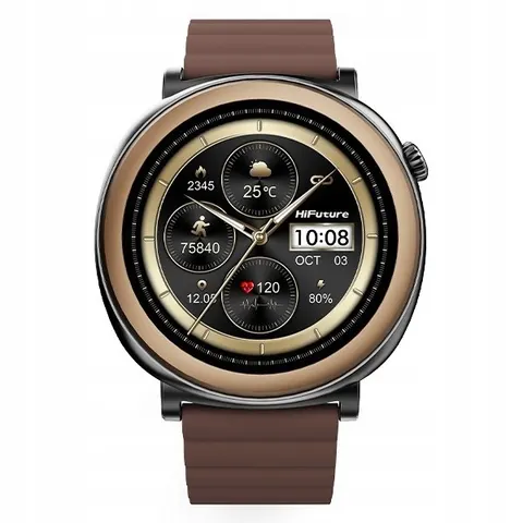 Smartwatch HiFuture Aurora brązowy – zdjęcie 3